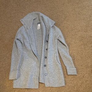 Patagonia Gray Button-Up Cardigan